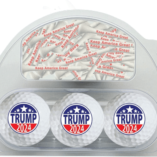 Trump 2024 Golf Balls 3 pack w/20 tees