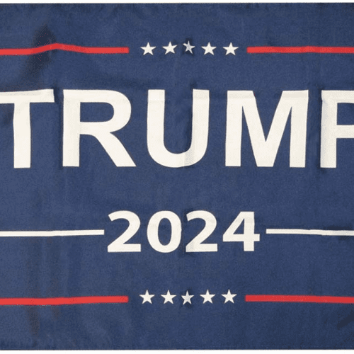 Blue Trump 2024 Flag